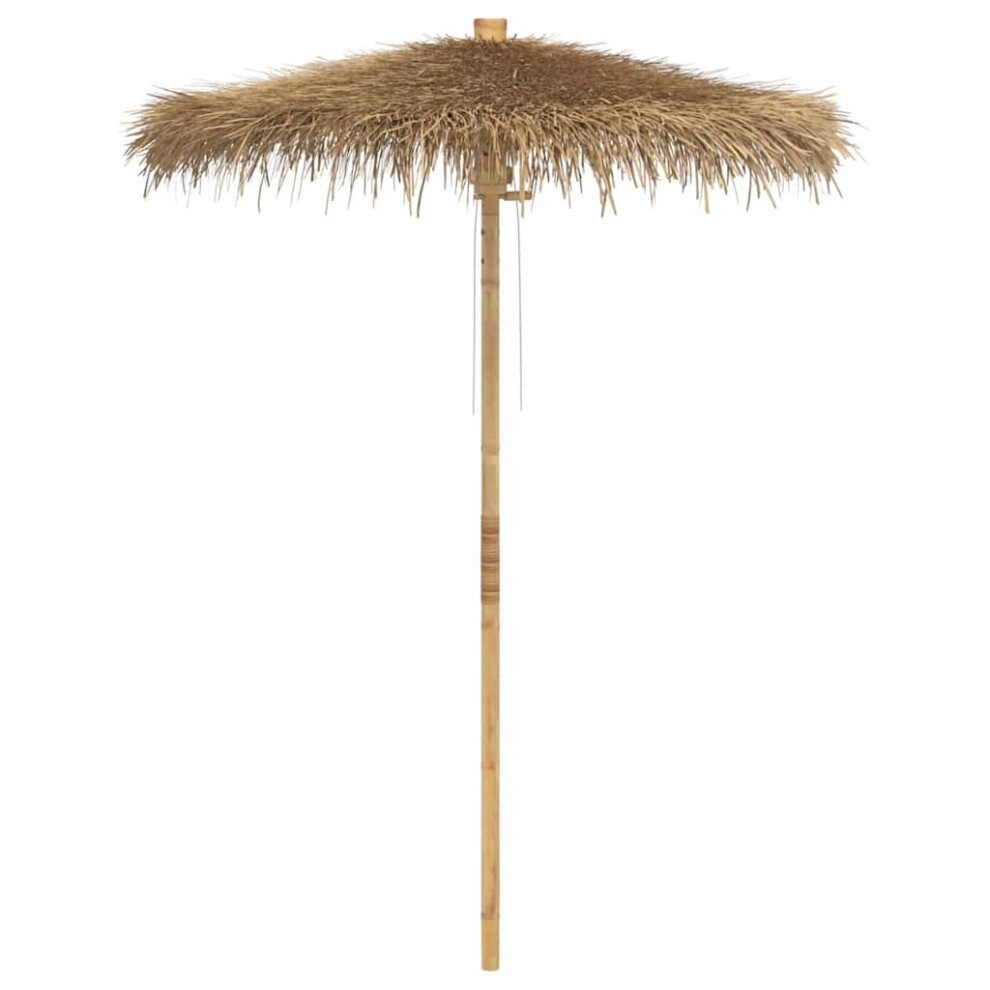Vidaxl (180 Cm) Bamboo Umbrella With Banana Leaf Roof Outdoor Umbrella Terrace Parasol