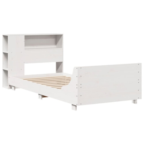VidaXL (white, 75 x 190 cm) vidaXL Bed Frame without Mattress Bed Base Solid Wood Pine 2