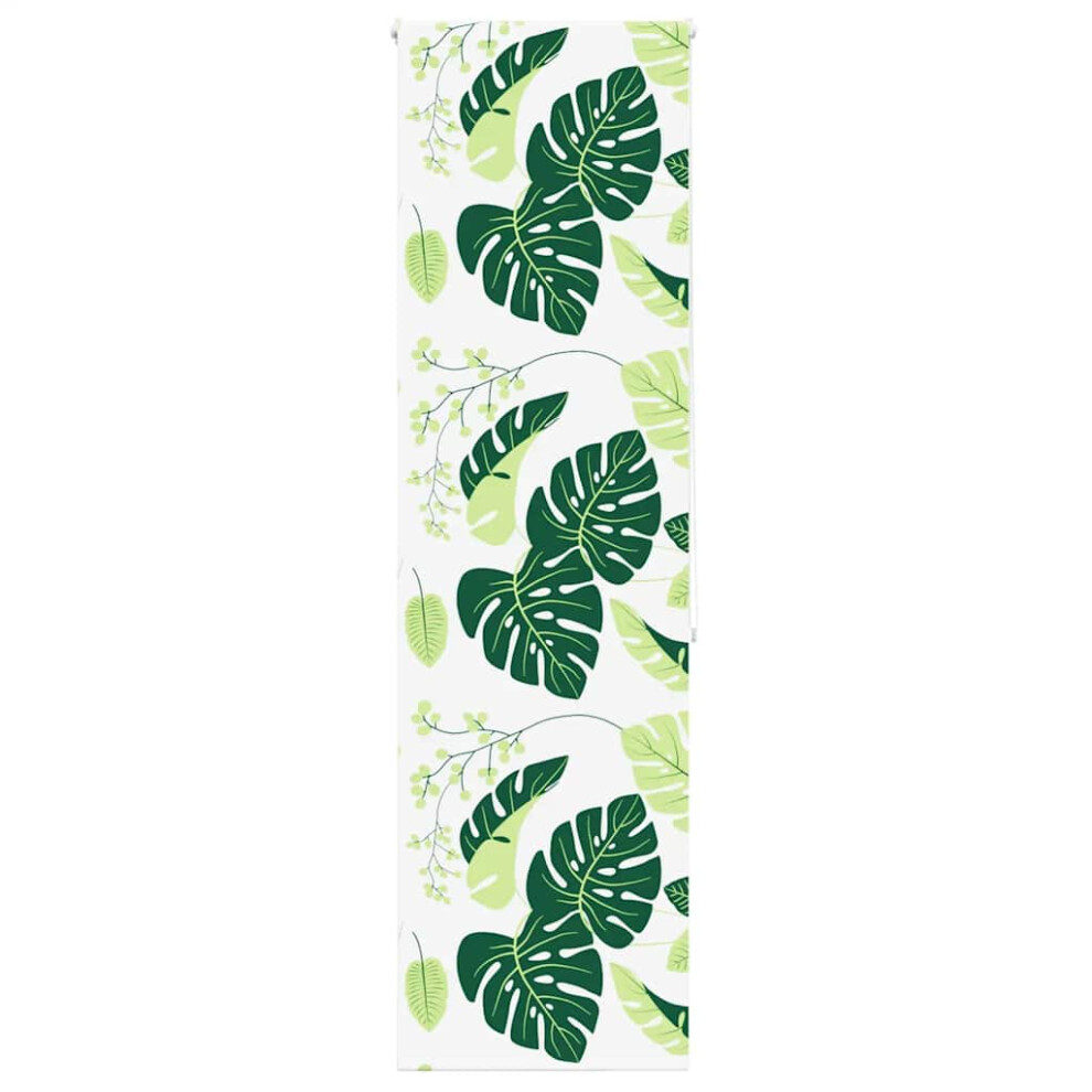 Vidaxl (Green Leaves, 60 X 240 Cm) Shower Roller Blind With Cassette Fabric