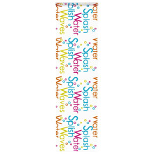 (colourful words, 60 x 240 cm) vidaXL Shower Roller Blind with Cassette Fabric