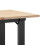 VidaXL vidaXL Coffee Table End Table Side Table O-Frame Solid Wood Pine and Steel 7