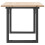 VidaXL vidaXL Coffee Table End Table Side Table O-Frame Solid Wood Pine and Steel 5