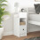 VidaXL (white) vidaXL Bedside Cabinets with Drawer Nightstand Bed Side Table Side Cabinet 3