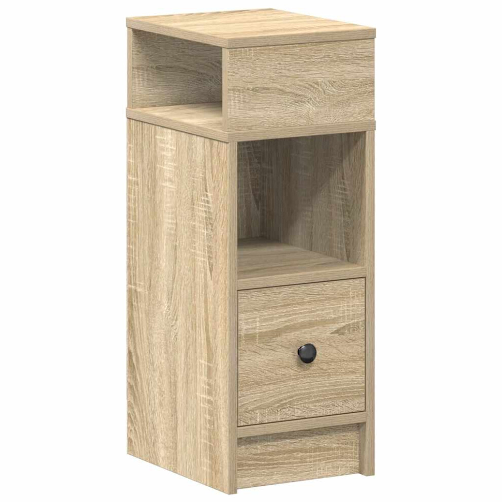 Vidaxl (Sonoma Oak) Bedside Cabinets With Drawer Nightstand Bed Side Table Side Cabinet