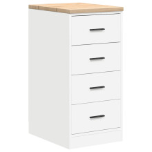 (white, 40 x 51 x 85 cm) vidaXL Garage Storage Cabinet Solid Wood Pine cabinet