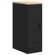 (black, 30 x 51 x 85 cm) vidaXL Garage Storage Cabinet Solid Wood Pine cabinet
