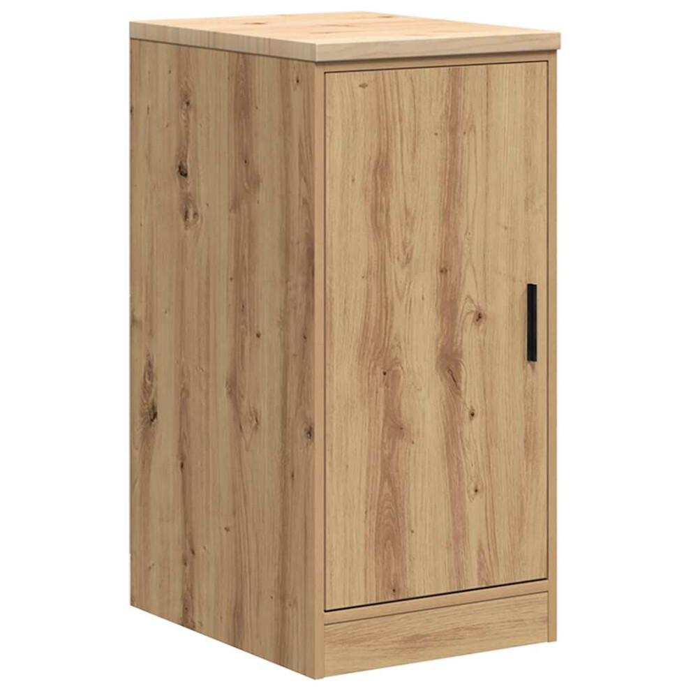 Vidaxl (Artisian Oak, 40 X 51 X 85 Cm) Garage Storage Cabinet Solid Wood Pine Cabinet