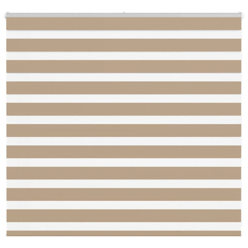 Vidaxl Zebra Blind Sand Brown 165X100 Cm Fabric Width 160.9 Cm Polyester