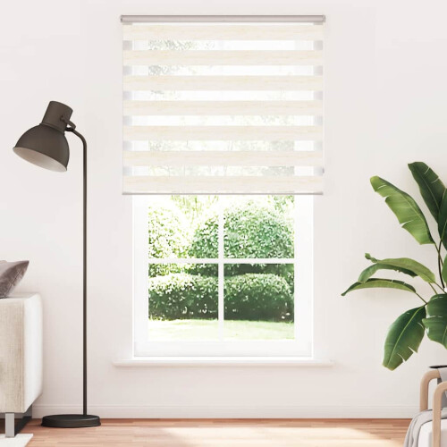 VidaXL vidaXL Zebra Blind Marble Beige 130x230 cm Fabric Width 125.9 cm Polyester 1