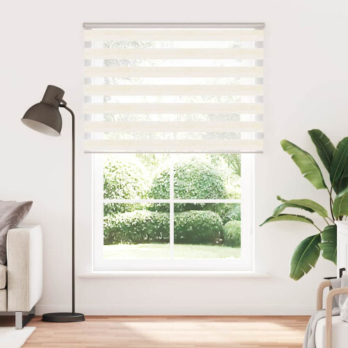 VidaXL vidaXL Doppelrollo Marmorbeige 165x230cm Stoffbreite 160,9 cm Polyester 1