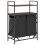 VidaXL (brown oak) vidaXL Laundry Basket 2 Compartments with Shelves laundry hamper 8