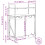 VidaXL (brown oak) vidaXL Laundry Basket 2 Compartments with Shelves laundry hamper 4