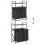 VidaXL (brown oak) vidaXL Laundry Basket 2 Compartments with Shelves laundry hamper 10