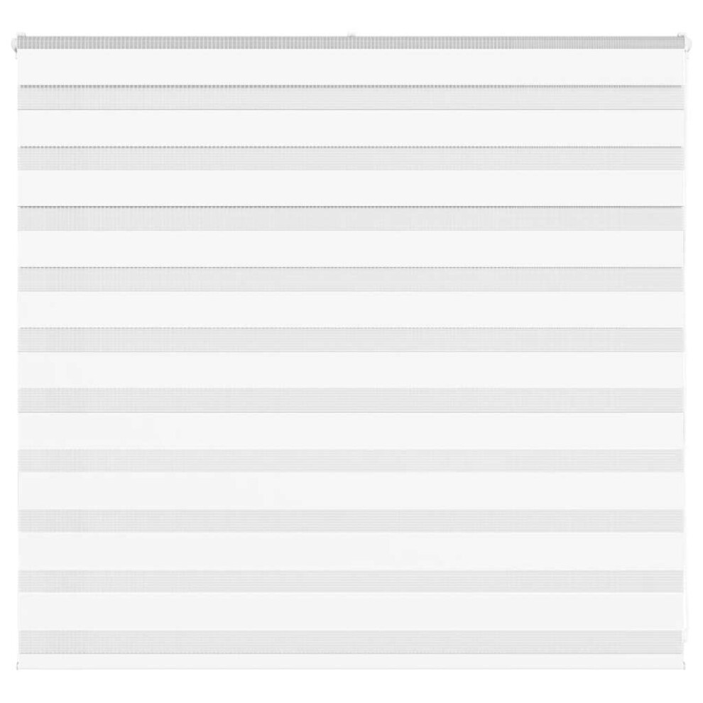 vidaXL Zebra Blind White 155x100 cm Fabric Width 150.9 cm Polyester