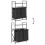 VidaXL (grey sonoma) vidaXL Laundry Basket 2 Compartments with Shelves laundry hamper 10