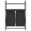 VidaXL (brown oak) vidaXL Laundry Basket 2 Compartments with Shelves laundry hamper 6