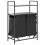 VidaXL (grey sonoma) vidaXL Laundry Basket 2 Compartments with Shelves laundry hamper 8