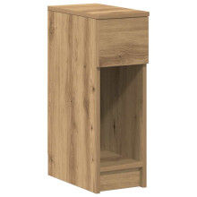 (artisan oak) vidaXL Bedside Cabinet with Drawer 20x36x60 cm bedside table nightstand
