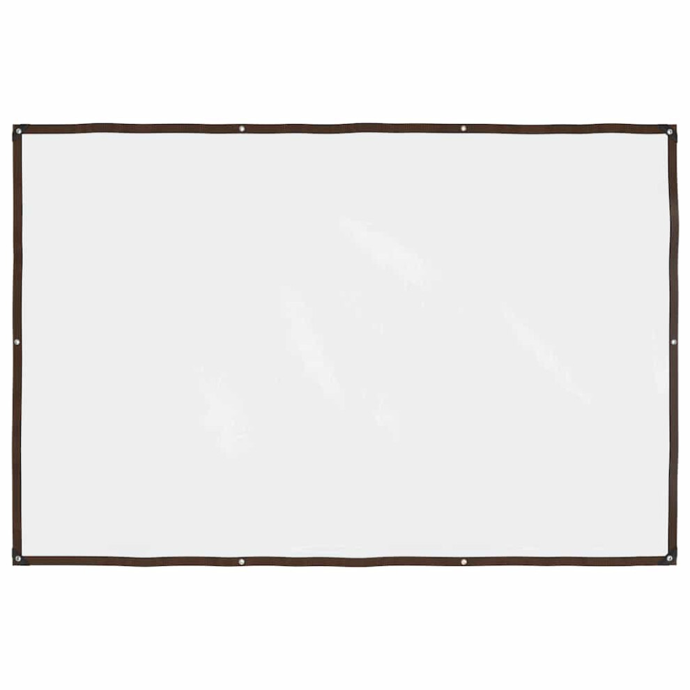Vidaxl Clear Tarpaulin With Eyelets 2X3 M Polyethylene Transparent Tarpaulin