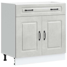 vidaXL Kitchen Base Cabinet Kalmar Concrete Grey Engineered Wood