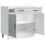 VidaXL vidaXL Kitchen Base Cabinet Kalmar Concrete Grey Engineered Wood 5
