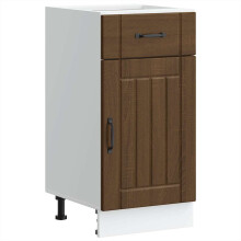 vidaXL Kitchen Base Cabinet Lucca Brown Oak Engineered Wood sink base cabinet