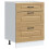 VidaXL vidaXL Kitchen Base Cabinet Kalmar Artisan Oak Engineered Wood 2