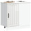 VidaXL vidaXL Kitchen Base Cabinet Lucca High Gloss White Engineered Wood 3