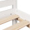 VidaXL (140 x 200 cm) vidaXL Bookcase Bed without Mattress Bed Frame Solid Wood Pine 9