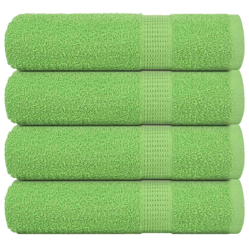 vidaXL Shower Towels 4 pcs Apple Green 70x140 cm 360 gsm 100% Cotton towel-image-OPC-PHCZVRN-NEW