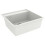 VidaXL vidaXL Kitchen Sink with Overflow Hole White Granite Single Bowl Waste Kit 3