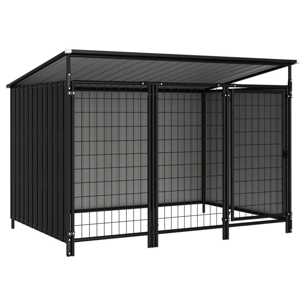 vidaXL Outdoor Dog Kennel 193x116cm Strong Versatile Sturdy Dog House Cage