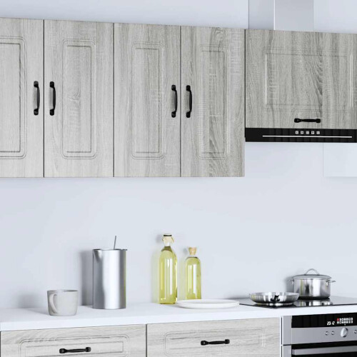 VidaXL vidaXL Kitchen Wall Cabinet Kalmar Grey Sonoma Engineered Wood 2