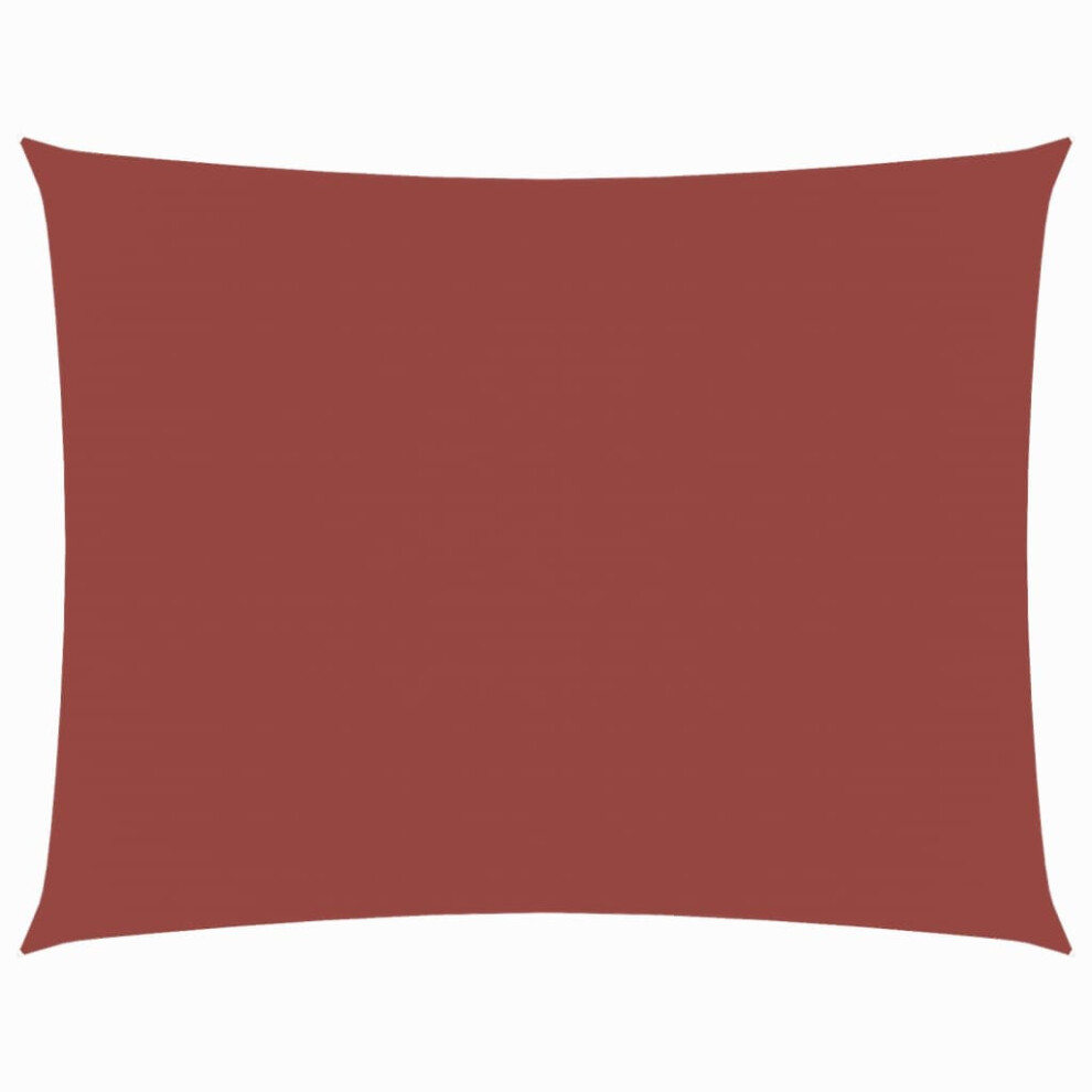 Vidaxl (Terracotta, 4 X 5 M) Sunshade Sail Oxford Fabric Rectangular Patio Shade Sunscreen Canopy