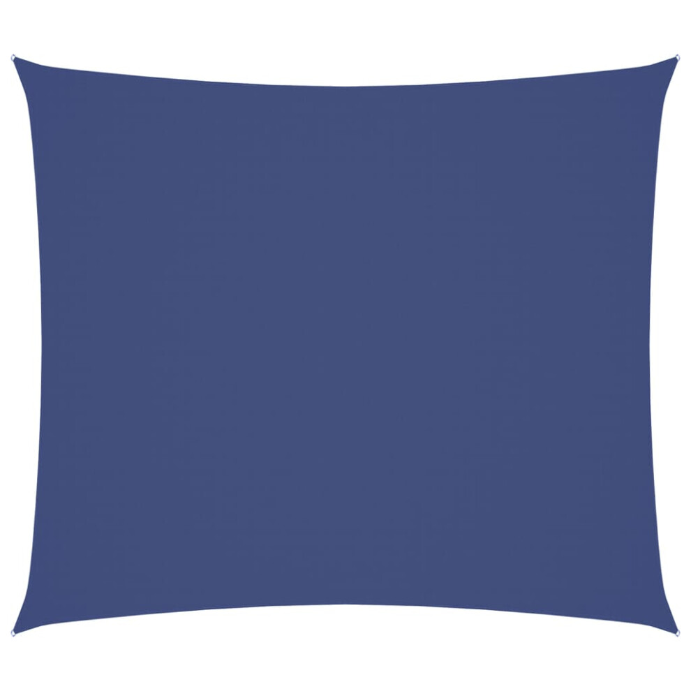 Vidaxl (Blue, 2.5 X 3 M) Sunshade Sail Oxford Fabric Rectangular Patio Shade Sunscreen Canopy