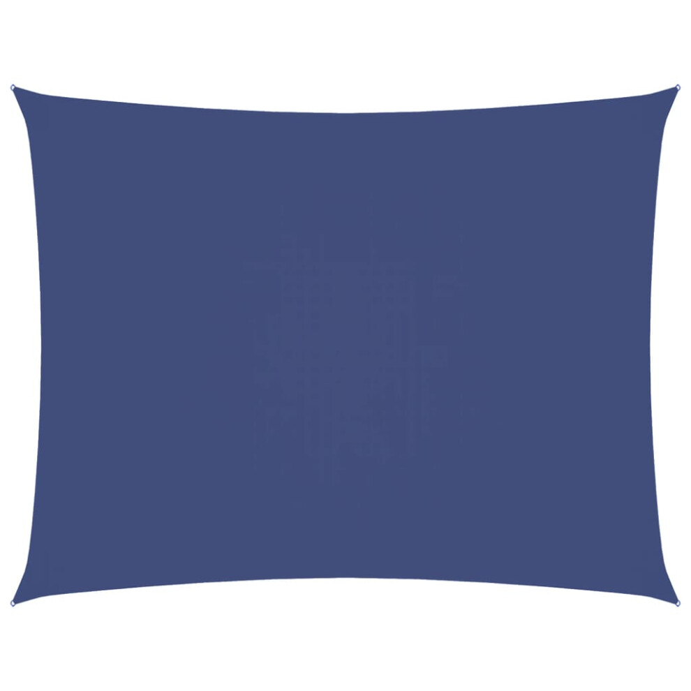 New Vidaxl (, 2.5 X 3.5 M) Sunshade Sail Oxford Fabric Rectangular Patio Shade Sunscreen Canopy Blue