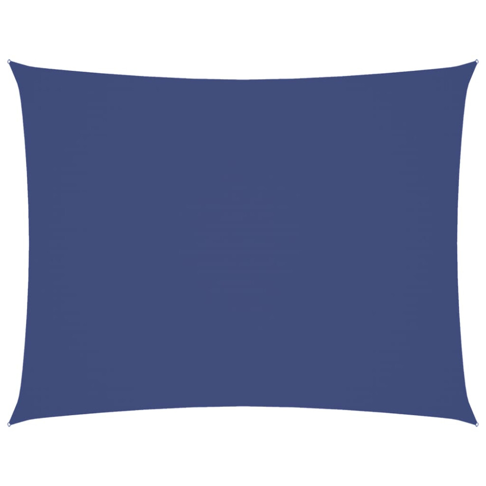 Vidaxl (Blue, 2.5 X 4 M) Sunshade Sail Oxford Fabric Rectangular Patio Shade Sunscreen Canopy