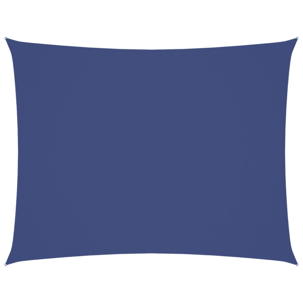 Vidaxl (Blue, 3 X 4 M) Sunshade Sail Oxford Fabric Rectangular Patio Shade Sunscreen Canopy