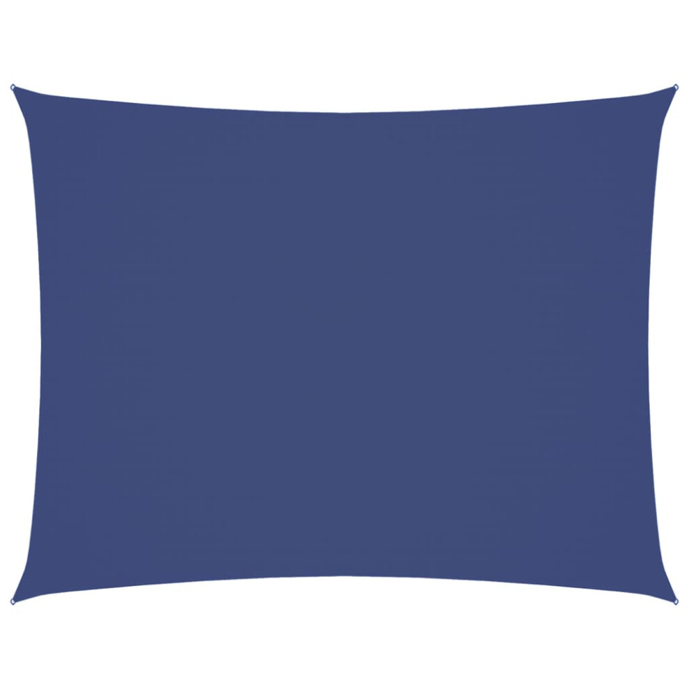 Vidaxl (Blue, 3.5 X 4.5 M) Sunshade Sail Oxford Fabric Rectangular Patio Shade Sunscreen Canopy