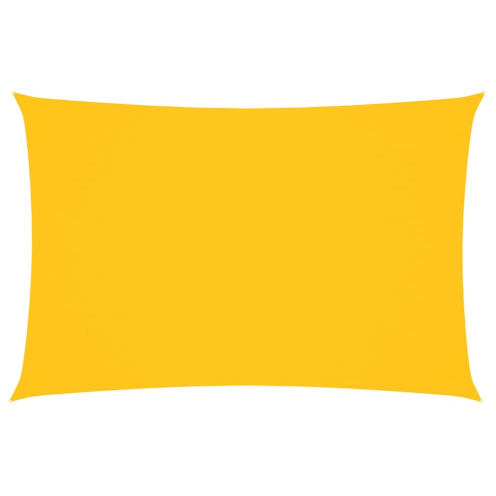 Vidaxl (Yellow, 2 X 4 M) Sunshade Sail Oxford Fabric Rectangular Patio Shade Sunscreen Canopy