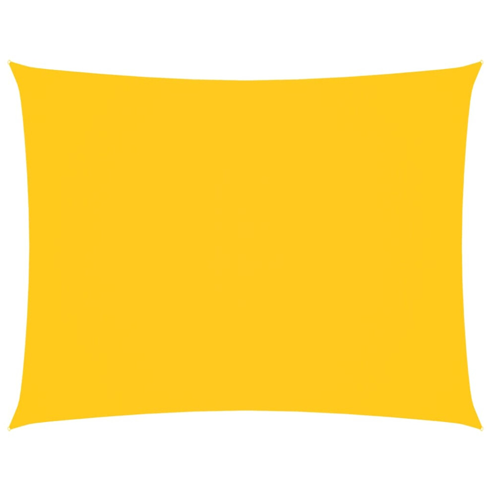 Vidaxl (Yellow, 2.5 X 3.5 M) Sunshade Sail Oxford Fabric Rectangular Patio Shade Sunscreen Canopy