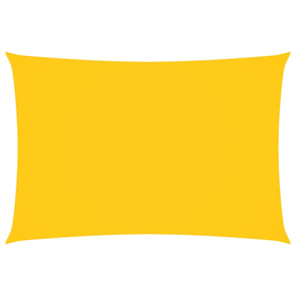 Vidaxl (Yellow, 3 X 5 M) Sunshade Sail Oxford Fabric Rectangular Patio Shade Sunscreen Canopy