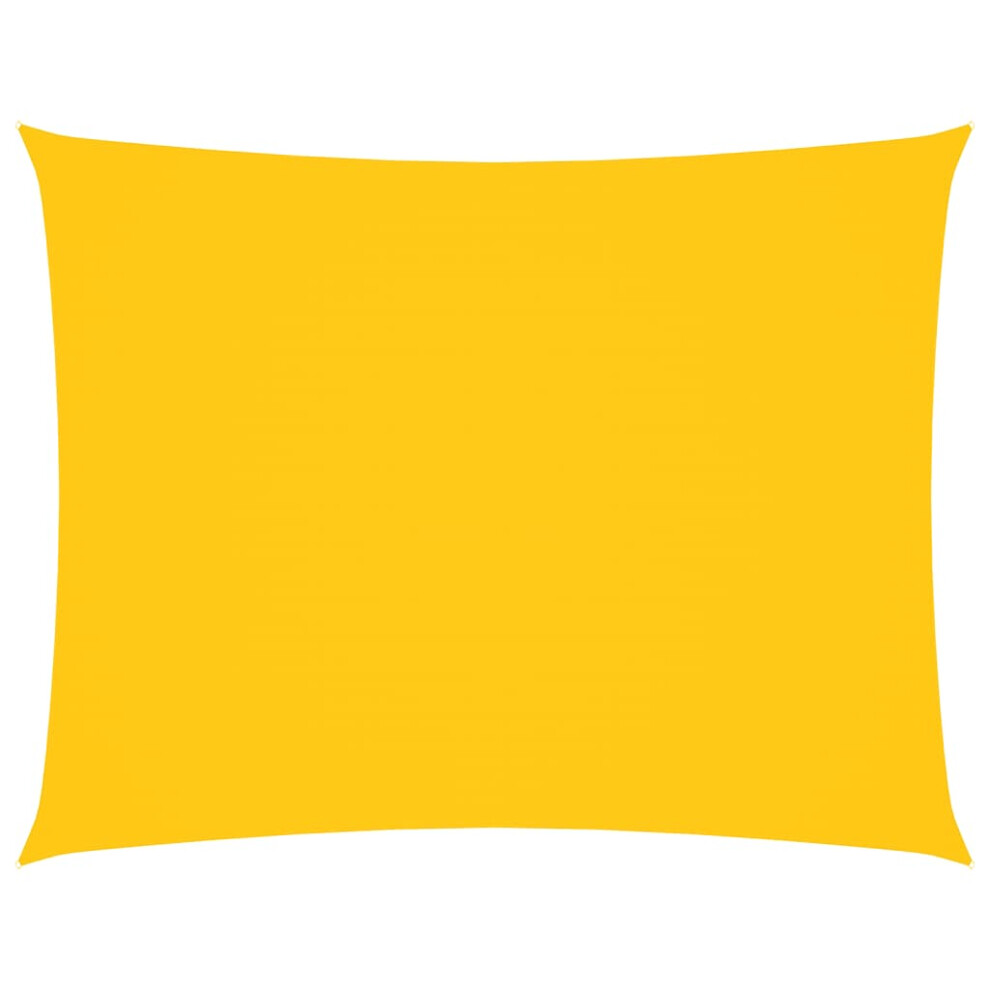 Vidaxl (Yellow, 6 X 8 M) Sunshade Sail Oxford Fabric Rectangular Patio Shade Sunscreen Canopy