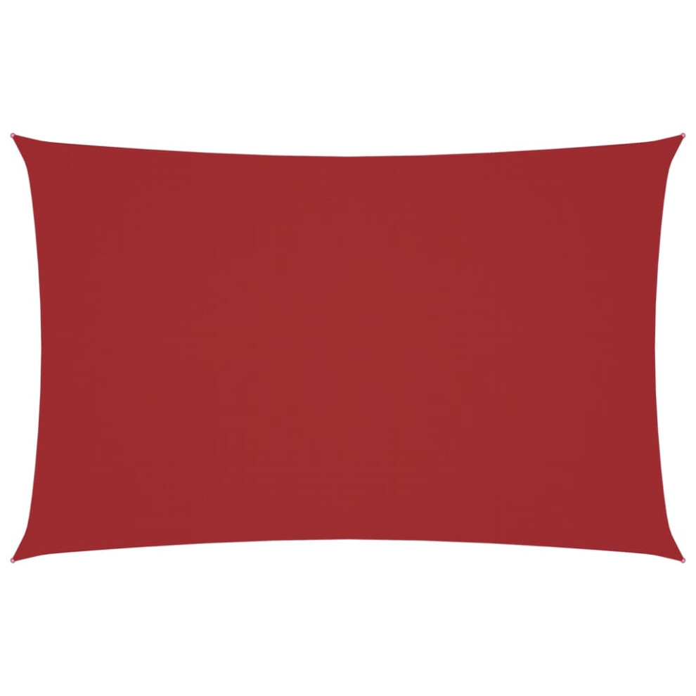 Vidaxl (Red, 2 X 4.5 M) Sunshade Sail Oxford Fabric Rectangular Patio Shade Sunscreen Canopy