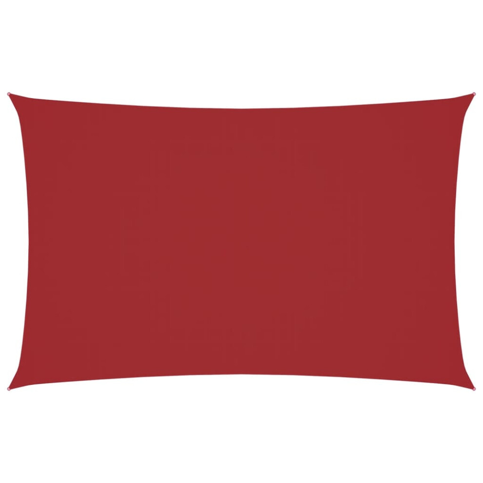 Vidaxl (Red, 2 X 5 M) Sunshade Sail Oxford Fabric Rectangular Patio Shade Sunscreen Canopy