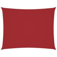 (red, 2.5 x 4 m) vidaXL Sunshade Sail Oxford Fabric Rectangular Patio Shade Sunscreen Canopy