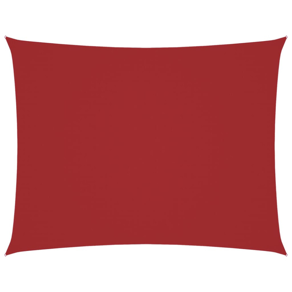 New Vidaxl (, 3.5 X 5 M) Sunshade Sail Oxford Fabric Rectangular Patio Shade Sunscreen Canopy Red