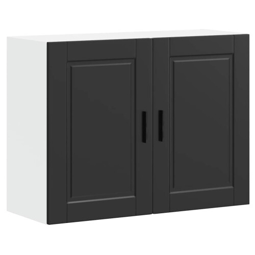 VidaXL vidaXL Kitchen Wall Cabinet Porto Black Engineered Wood kitchen wall unit
