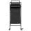 VidaXL vidaXL Laundry Basket 3 Compartments with Wheels Black Oak laundry hamper 7