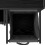 VidaXL vidaXL Laundry Basket 3 Compartments with Wheels Black Oak laundry hamper 11